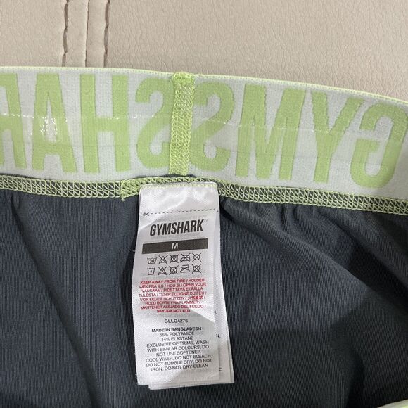 Gymshark Gray/Green Crop Women’s  Leggings Size: M - Picture 6 of 6